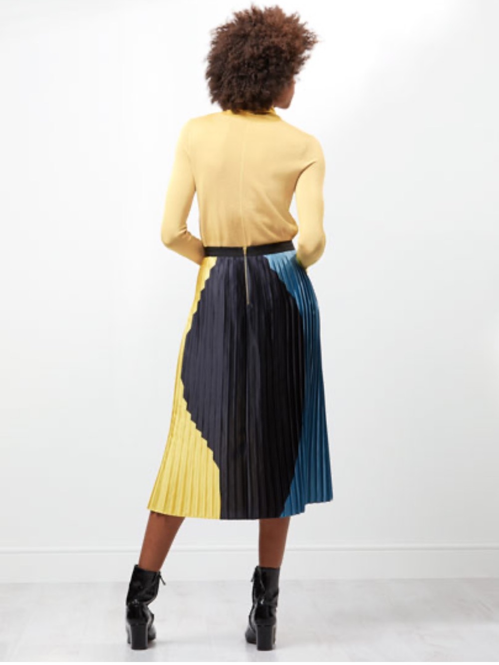 Jigsaw Multi Color Pleat Skirt - Picture 2 of 9